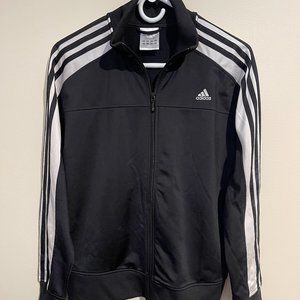 Adidas Track Jacket Black/White Women Size L